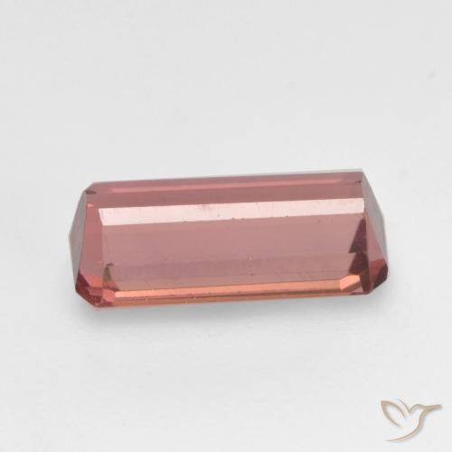 Tourmaline Rose moyen naturelle Octogone / coupe Émeraude, 1.37 ct, VVS-VS