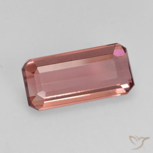 Tourmaline Rose moyen naturelle Octogone / coupe Émeraude, 1.36 ct, VVS-VS