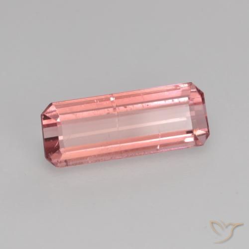 Tourmaline Rose bubblegum naturelle Octogone / coupe Émeraude, 1.14 ct, SI