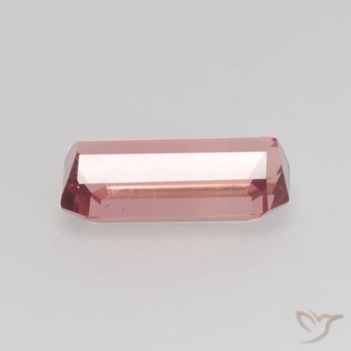 Tourmaline Rose rougeâtre naturelle Octogone / coupe Émeraude, 1.04 ct, VS