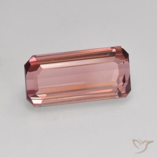Tourmaline Rose naturelle Octogone / coupe Émeraude, 1.88 ct, VVS-VS