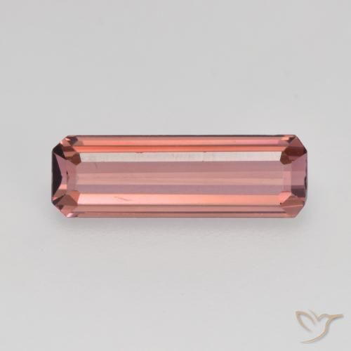 1.04ct Naturel Rose moyen Tourmaline, Taille émeraude, VVS-VS