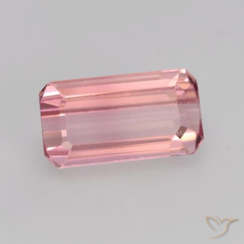 Tourmaline Rose bubblegum naturelle Octogone / coupe Émeraude, 0.92 ct, VS