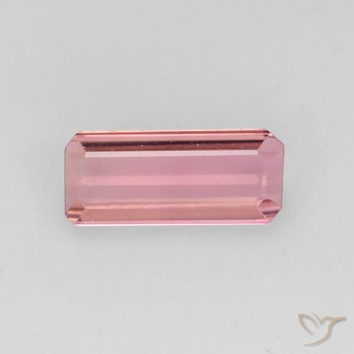 0.93ct Naturel Ton rose bubblegum Tourmaline, Taille émeraude, VS