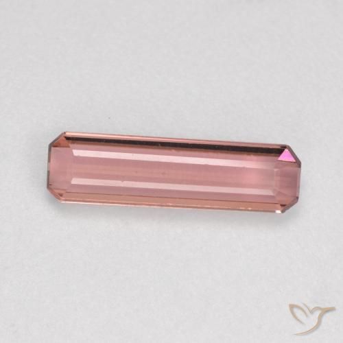 Tourmaline Rose moyen naturelle Octogone / coupe Émeraude, 0.90 ct, VS