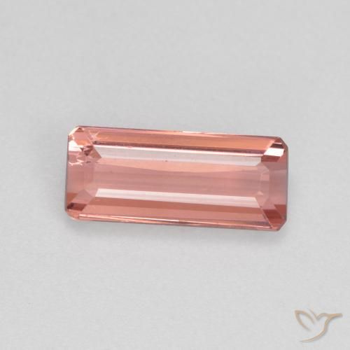 0.97ct Naturel Rose moyen-léger Tourmaline, Taille émeraude, VS