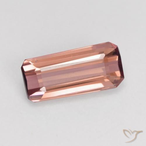 Tourmaline Rose naturelle Octogone / coupe Émeraude, 0.92 ct, VS