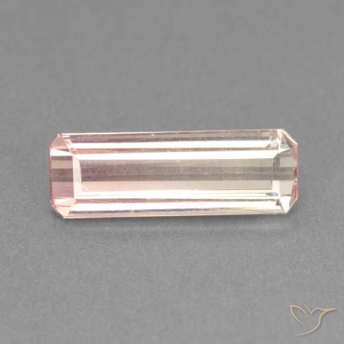 2.04ct Naturel Rose très clair Tourmaline, Taille émeraude, VS