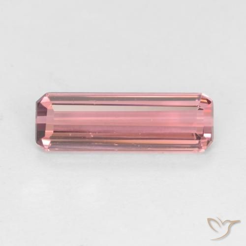 1.24ct Naturel Orange rose Tourmaline, Taille émeraude, VS