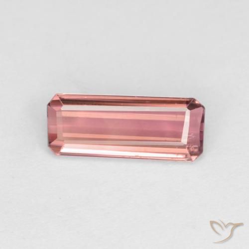 1.14ct Naturel Orange rose Tourmaline, Taille émeraude, VS-SI