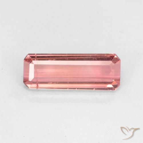 1.64ct Naturel Rose intense Tourmaline, Taille émeraude, VS-SI