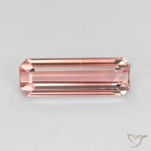 1.47ct Naturel Rose terreux Tourmaline, Taille émeraude, VS-SI