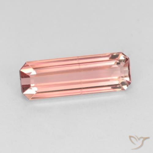 Tourmaline Rose terreux naturelle Octogone / coupe Émeraude, 1.47 ct, VS-SI