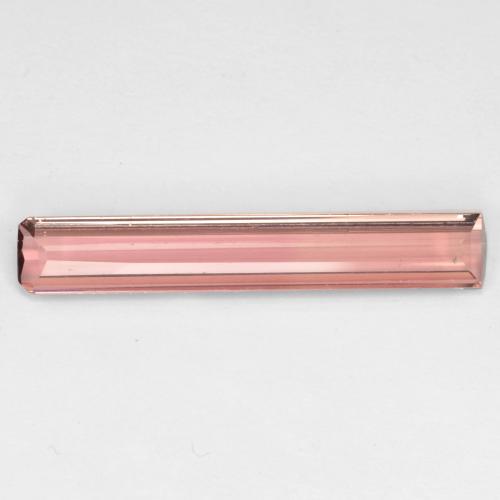 Tourmaline rose naturelle taille émeraude, 2,18 ct, VS