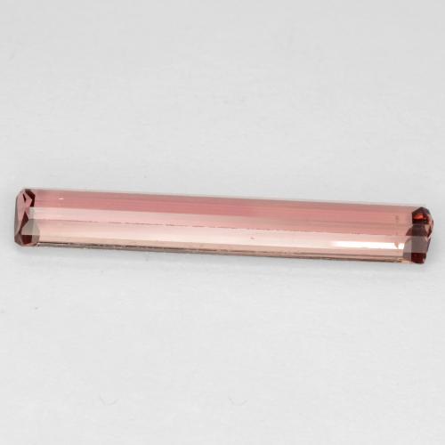 Tourmaline rose naturelle taille émeraude, 2,18 ct, VS