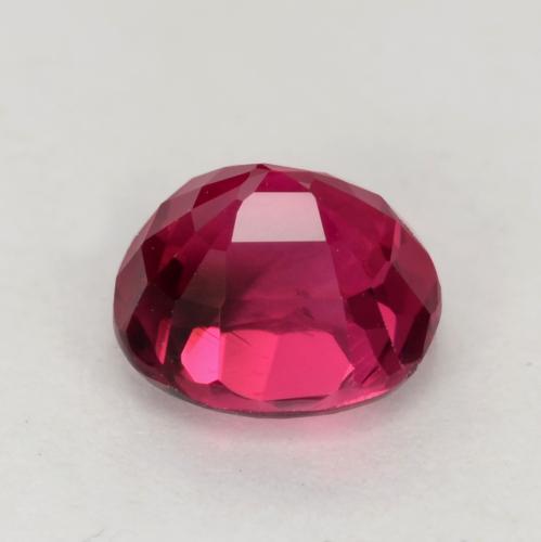 Tourmaline Rouge Rosâtre naturelle Coupe coussin, 0.78 ct, VVS-VS