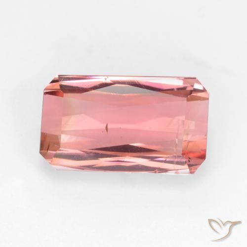 2.81ct Naturel Orange rose Tourmaline, Taille émeraude, VS-SI
