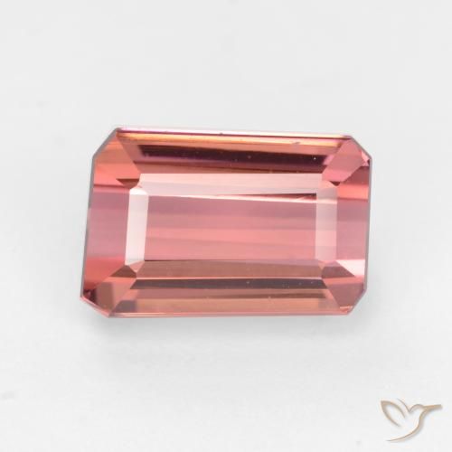 2.77ct Naturel Orange rose Tourmaline, Taille émeraude, VVS-VS