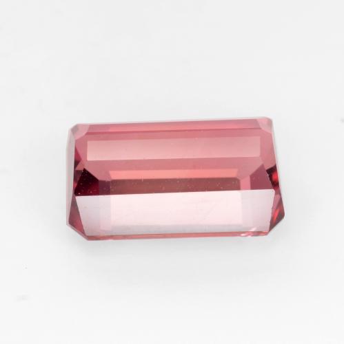 Tourmaline bois de rose naturelle taille émeraude, 3,22 ct, VVS-VS