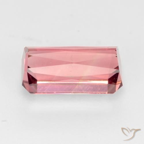 Tourmaline Rose intense naturelle Octogone / coupe Émeraude, 3.12 ct, VS