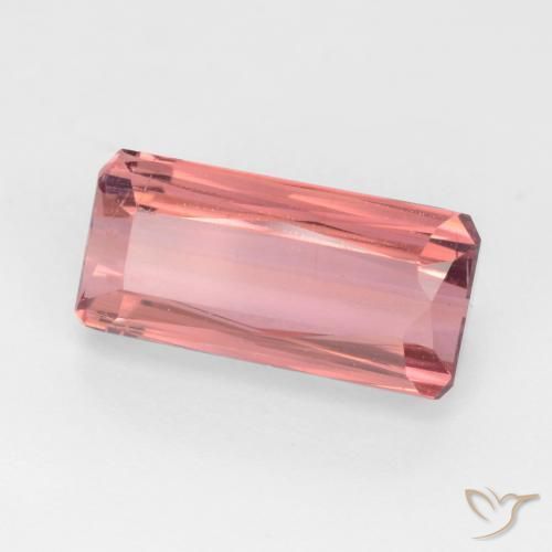 Tourmaline Rose moyen naturelle Octogone / coupe Émeraude, 3.19 ct, VS-SI