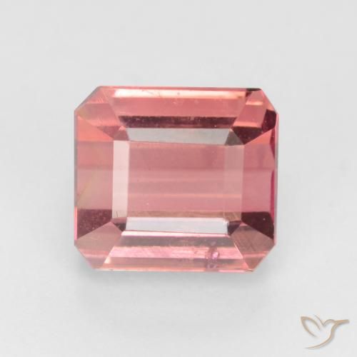 2.98ct Naturel Orange rose Tourmaline, Taille émeraude, VS-SI