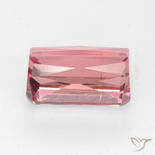 Tourmaline Rose clair naturelle Octogone / coupe Émeraude, 3.08 ct, VS-SI