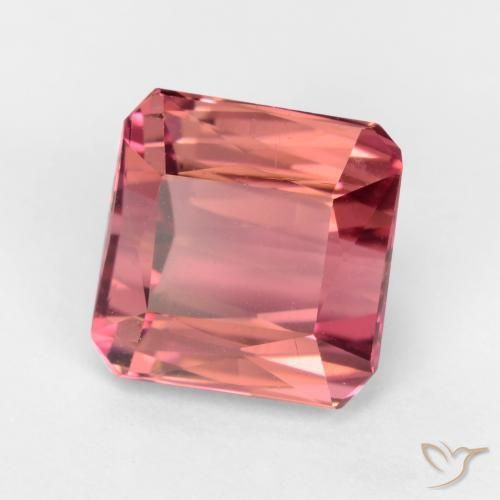Tourmaline Rose bubblegum naturelle Taille émeraude, 2.53 ct, VS