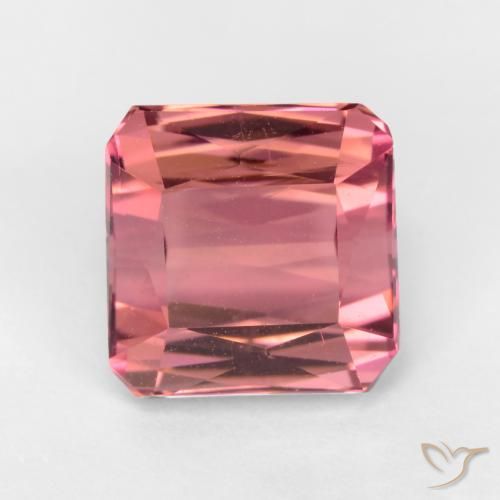 Tourmaline Rose bubblegum naturelle Taille émeraude, 2.53 ct, VS