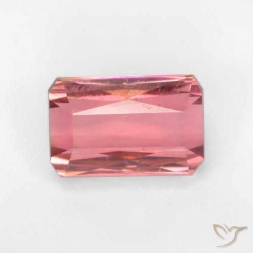 2.34ct Naturel Rose bubblegum Tourmaline, Taille émeraude, VS-SI