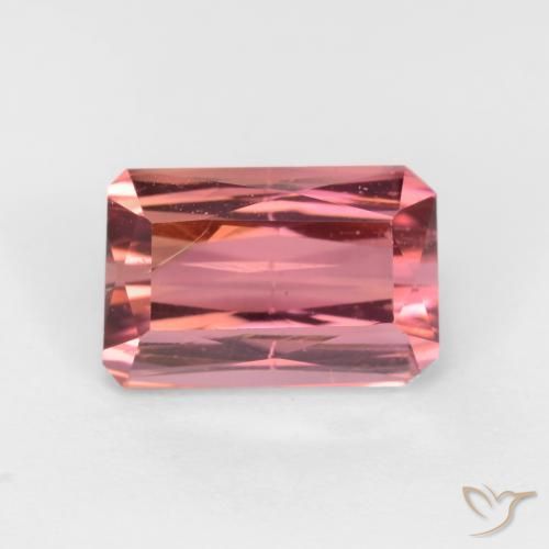 Tourmaline Rose foncé naturelle Octogone / coupe Émeraude, 2.57 ct, SI