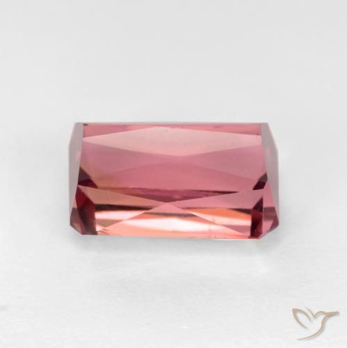 Tourmaline Rose foncé naturelle Octogone / coupe Émeraude, 2.57 ct, SI