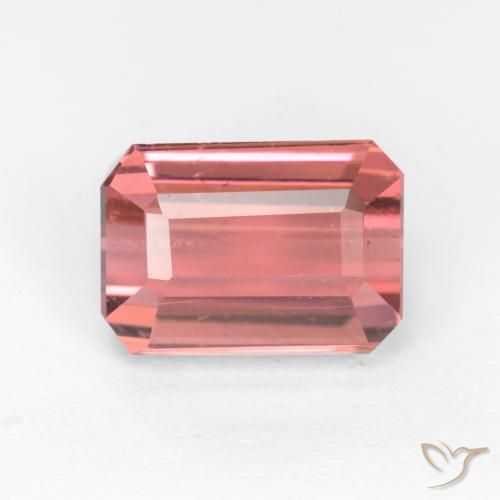 Tourmaline Rose foncé naturelle Octogone / coupe Émeraude, 2.83 ct, SI