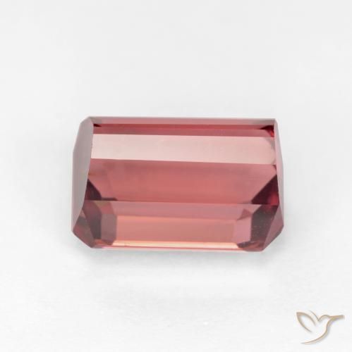 Tourmaline Rose foncé naturelle Octogone / coupe Émeraude, 2.83 ct, SI