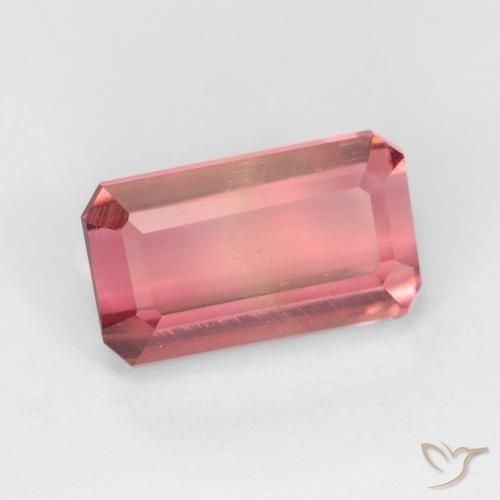 Tourmaline Rose foncé naturelle Octogone / coupe Émeraude, 3.27 ct, VS-SI