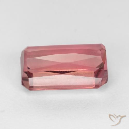 Tourmaline Rose foncé naturelle Octogone / coupe Émeraude, 3.03 ct, VS-SI
