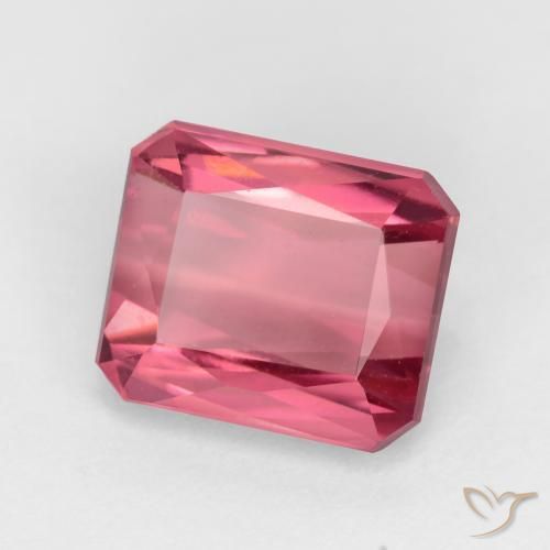 Tourmaline Rose clair naturelle Octogone / coupe Émeraude, 2.28 ct, VS-SI