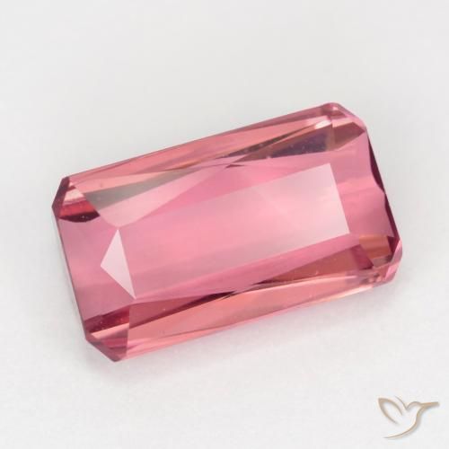 Tourmaline Rose bubblegum naturelle Octogone / coupe Émeraude, 2.59 ct, VS