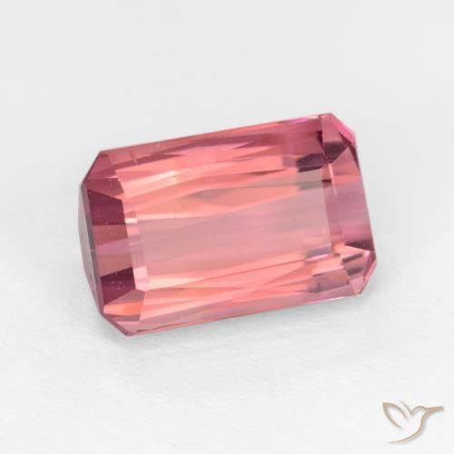Tourmaline Rose bubblegum naturelle Octogone / coupe Émeraude, 2.53 ct, VS