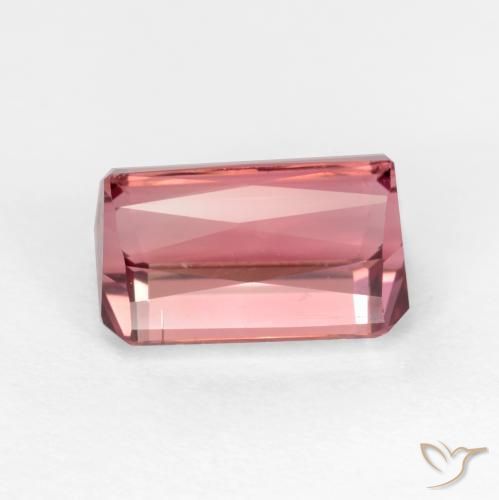 Tourmaline Rose bubblegum naturelle Octogone / coupe Émeraude, 2.53 ct, VS