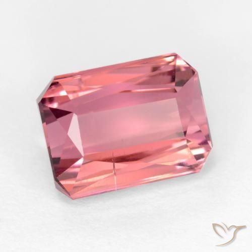 Tourmaline Rose clair naturelle Octogone / coupe Émeraude, 2.99 ct, SI