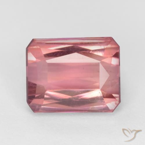 2.71ct Naturel Rose bubblegum Tourmaline, Taille émeraude, VS-SI