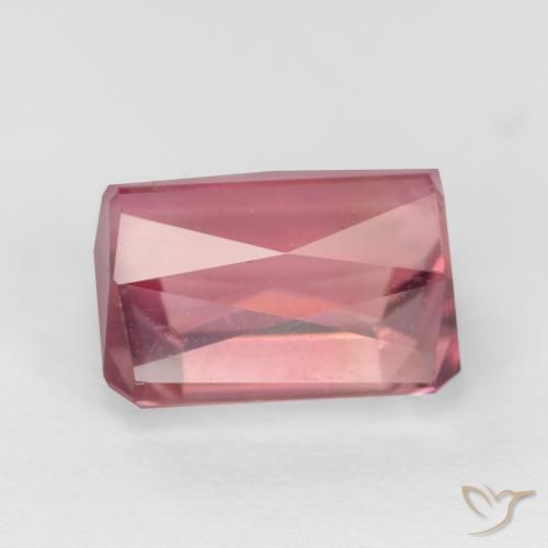 Tourmaline Rose bubblegum naturelle Octogone / coupe Émeraude, 2.71 ct, VS-SI