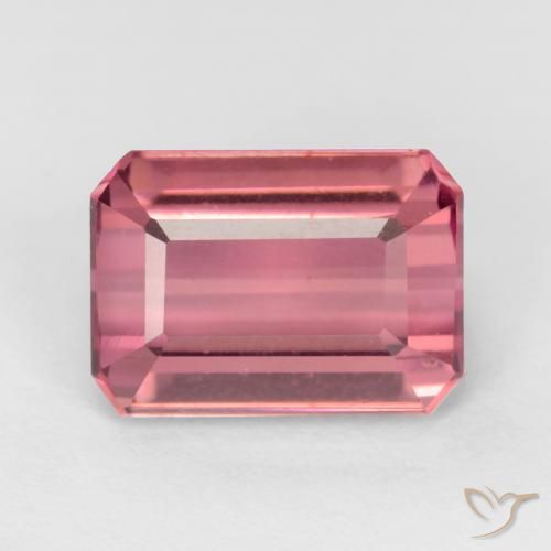 2.47ct Naturel Rose bubblegum Tourmaline, Taille émeraude, VS