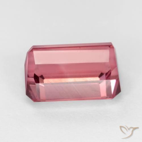 Tourmaline Rose bubblegum naturelle Octogone / coupe Émeraude, 2.47 ct, VS