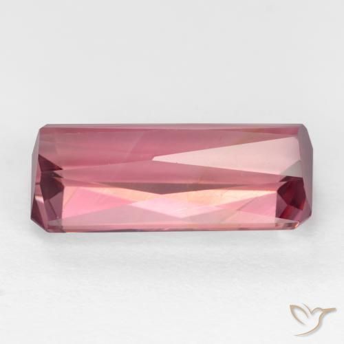 Tourmaline Rose bubblegum naturelle Octogone / coupe Émeraude, 3.20 ct, SI
