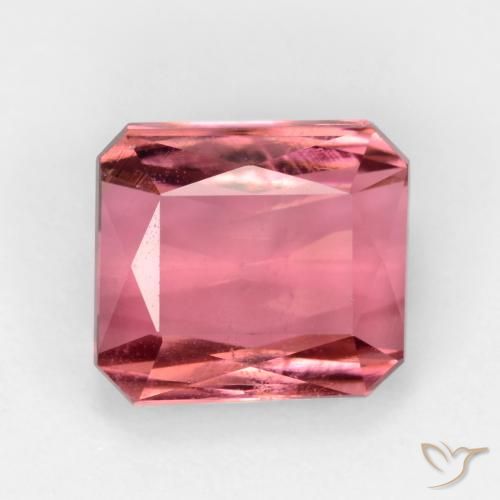 2.67ct Naturel Rose clair Tourmaline, Taille émeraude, SI