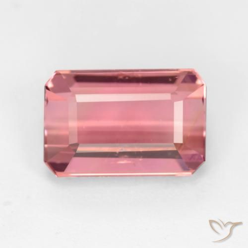 3.36ct Naturel Rose bubblegum Tourmaline, Taille émeraude, VS-SI