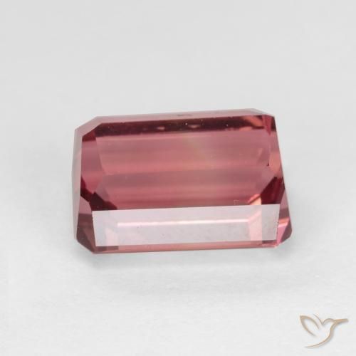 Tourmaline Rose foncé naturelle Octogone / coupe Émeraude, 2.98 ct, VVS-VS