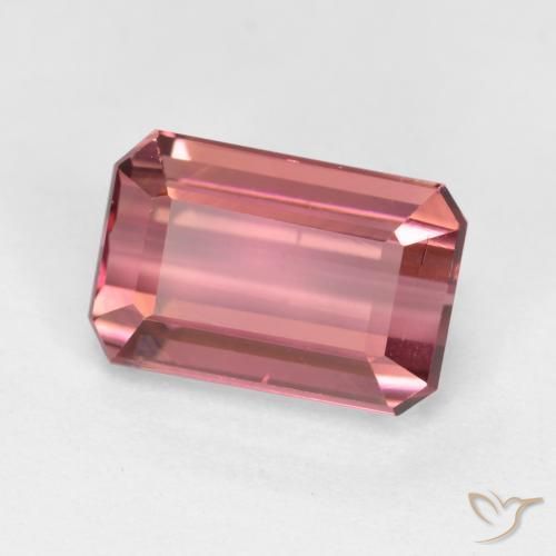 Tourmaline Rose moyen naturelle Octogone / coupe Émeraude, 1.91 ct, VS